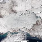 Динамика развития ледовой обстановки на Азовском море, 09.02.2012, Aqua