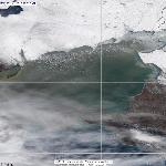 Динамика развития ледовой обстановки на Азовском море, 25.01.2012, Aqua