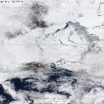 Динамика развития ледовой обстановки на Азовском море, 23.02.2012, Terra